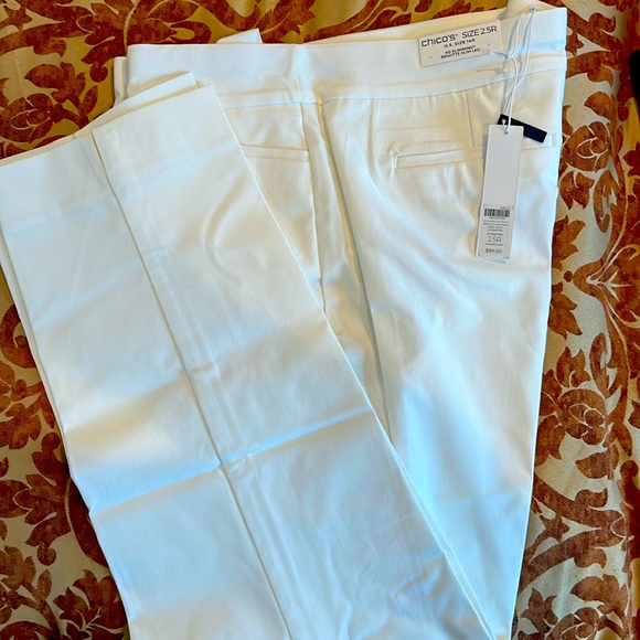 NWT Chico’s So Slimming Brigitte Slim Ankle Pant - Alabaster - Picture 3 of 4